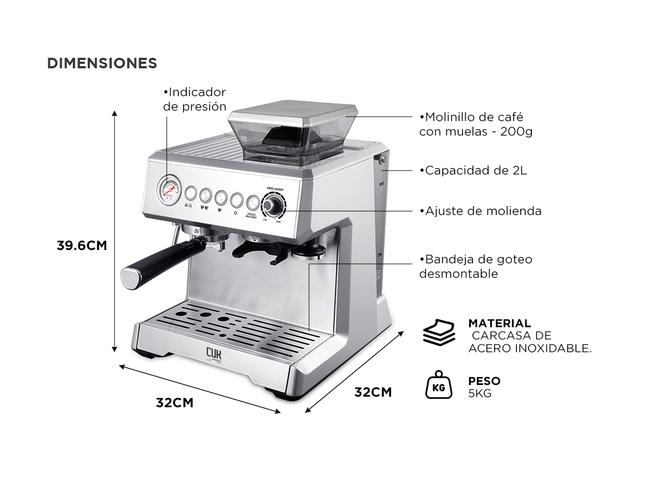 Cafetera Espresso Gadnic Venezia Con Molinillo Integrado  - 5