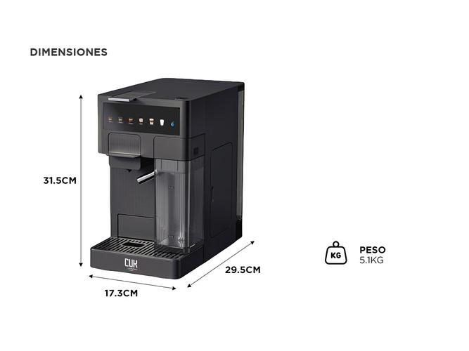 Cafetera Automática Cuk Gadnic Torino I Expreso Con Espumador  Usado - 5
