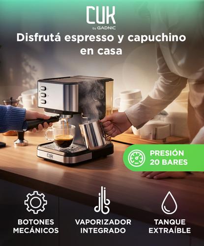 Cafetera Espresso Cuk By Gadnic  20 Bar Con Espumador 15L 800W - 1
