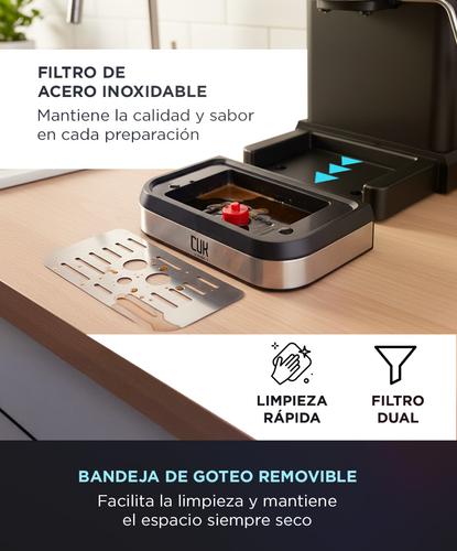 Cafetera Espresso Cuk By Gadnic  20 Bar Con Espumador 15L 800W - 4