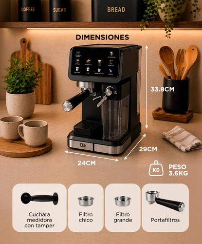 Cafetera Expreso Cuk By Gadnic CM5600 Semi Automática 20 Bar Con Espumador De Leche - 6
