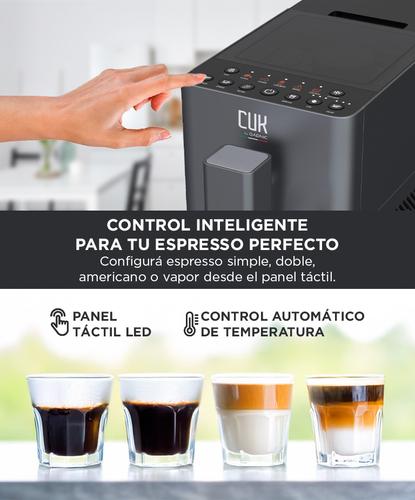 Cafetera Espresso CUK by Gadnic 20 Bar Espumador de Leche 1350W 17L Filtro de Acero Inoxidable - 2