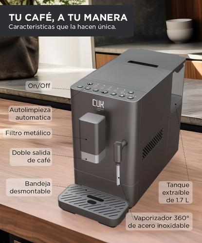 Cafetera Espresso CUK by Gadnic 20 Bar Espumador de Leche 1350W 17L Filtro de Acero Inoxidable - 4