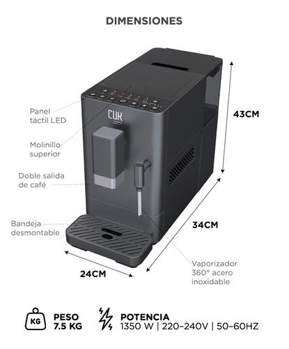 Cafetera Espresso CUK by Gadnic 20 Bar Espumador de Leche 1350W 17L Filtro de Acero Inoxidable - 5