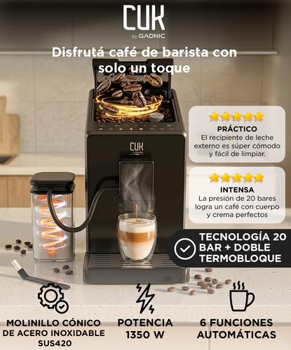Cafetera Espresso CUK by Gadnic 20 Bar Espumador de Leche 1350W Capacidad 15L  - 1