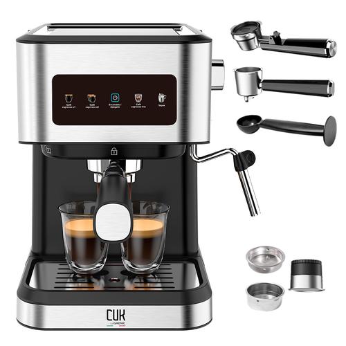 Cafetera Express Gadnic Cm3000 3 en 1 20 Bares Panel Táctil Vaporizador Depósito 15L Acero Inoxidable - 0