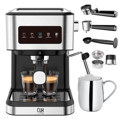 Cafetera Express Gadnic Cm3000 3 en 1 20 Bares Panel Táctil Vaporizador Depósito 15L Acero Inoxidable - 0