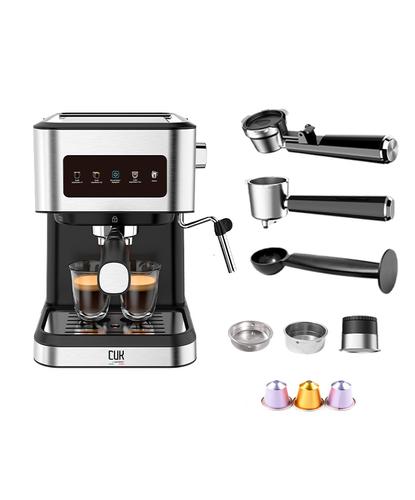 Cafetera Express Gadnic Cm3000 3 en 1 20 Bares Panel Táctil Vaporizador Depósito 15L Acero Inoxidable - 6