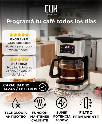 Cafetera De Filtro Cuk By Gadnic CF370E Eléctrica 12 Tazas 1000W - 1