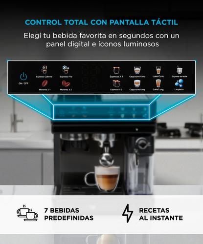 Cafetera Expresso Cuk By Gadnic 20 Bar Potencia 1350W Molinillo de Café y Espumador de Leche  - 2