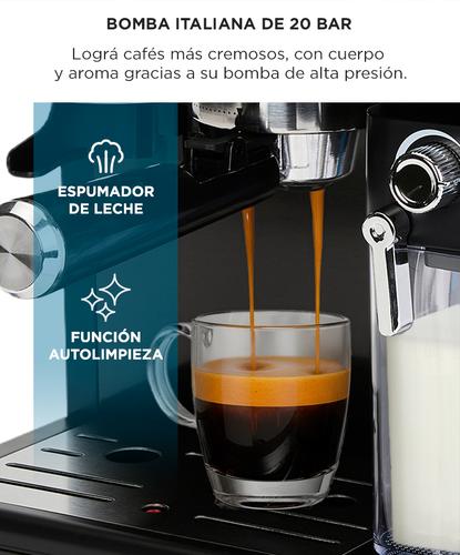 Cafetera Expresso Cuk By Gadnic 20 Bar Potencia 1350W Molinillo de Café y Espumador de Leche  - 4