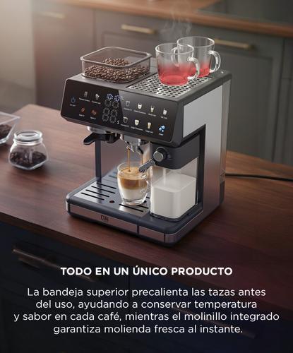 Cafetera Expresso Cuk By Gadnic 20 Bar Potencia 1350W Molinillo de Café y Espumador de Leche  - 5