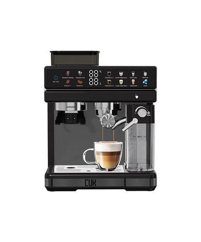 Cafetera Expresso Cuk By Gadnic 20 Bar Potencia 1350W Molinillo de Café y Espumador de Leche  - 6