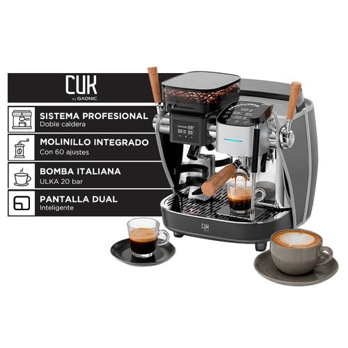 Cafetera Espresso 3200W CUK By Gadnic Con Molinillo Integrado 20 Bar Vaporizador De Leche - 0