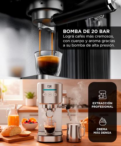 Cafetera Espresso Cuk By Gadnic 20 Bar 3 en 1 Cápsulas Nespresso y Dolce Gusto  - 2