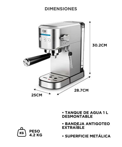 Cafetera Espresso Cuk By Gadnic 20 Bar 3 en 1 Cápsulas Nespresso y Dolce Gusto  - 5
