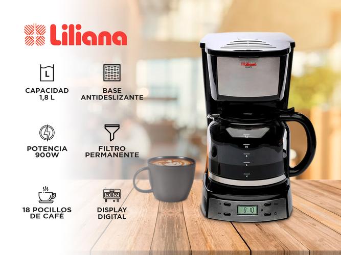 Cafetera eléctrica Liliana Smarty AC964 Digital - 1