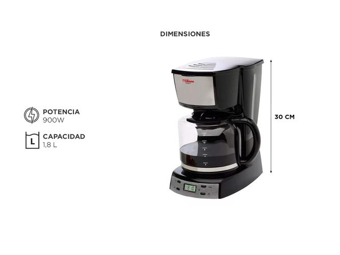 Cafetera eléctrica Liliana Smarty AC964 Digital - 5