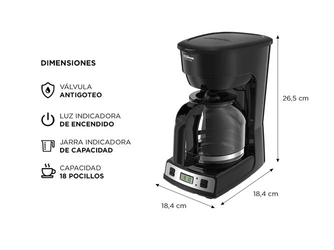 Cafetera de Filtro Liliana Coffee Time AC931 18 Lts - 4