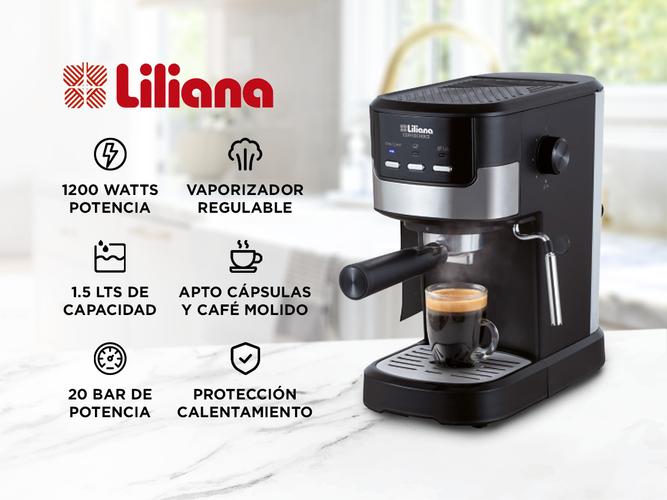 Cafetera Express Liliana AC980 Apto Capsulas  - 1
