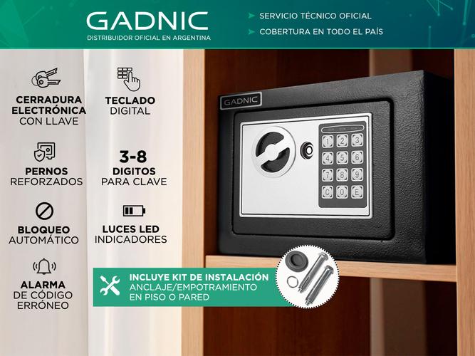 Caja Fuerte Gadnic Con Teclado Digital - 1