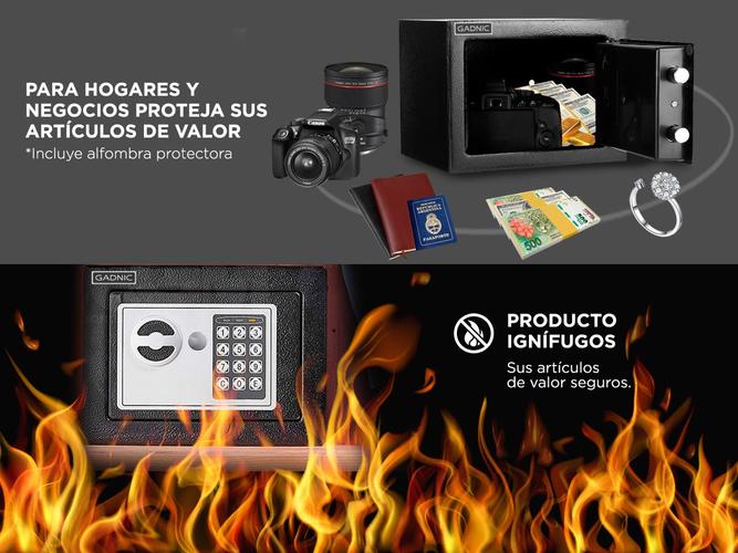 Caja Fuerte Gadnic + 4 Pilas AA - 4