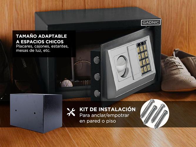 Caja Fuerte Digital Gadnic + 4 Pilas AA - 5
