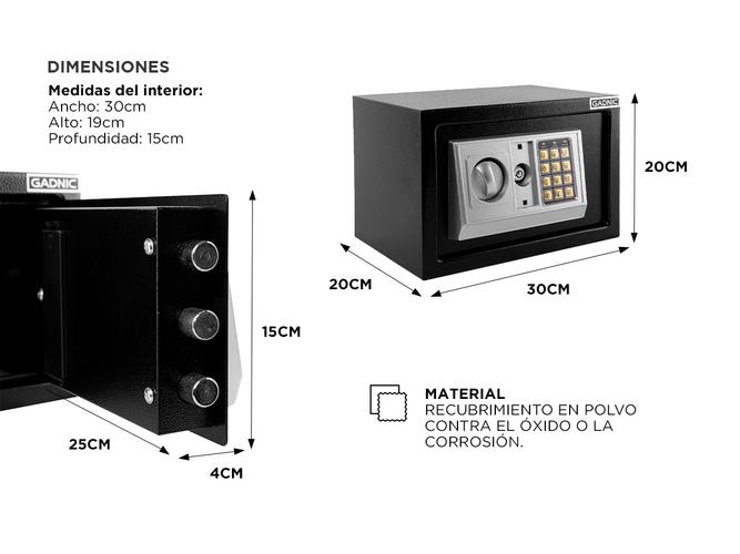 Caja Fuerte Digital Gadnic E20  - 5