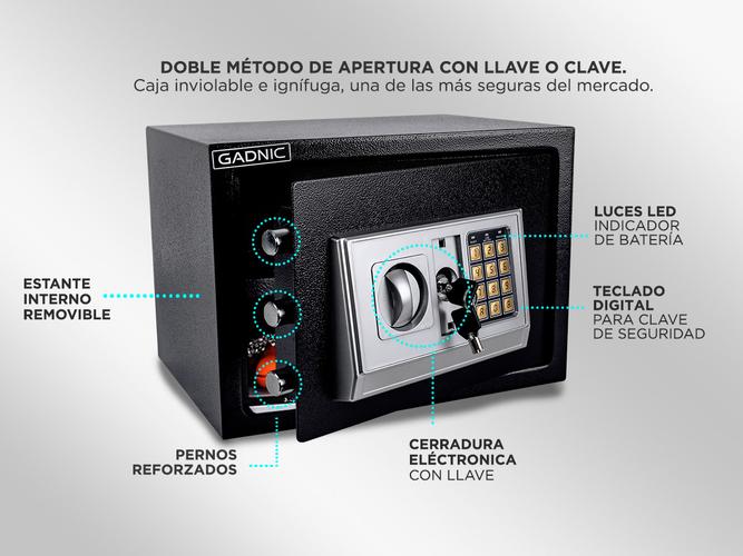 Caja Fuerte + 4 Pilas AA de regalo - 3
