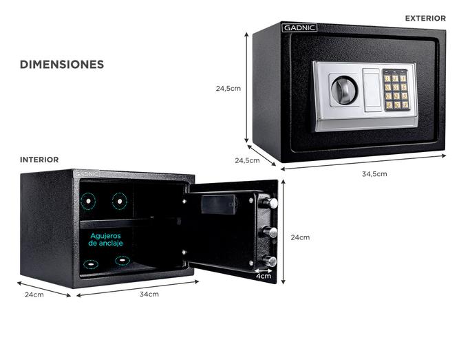Caja Fuerte Digital Gadnic E25 - 5