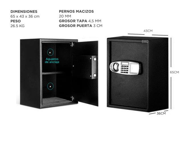 Caja Fuerte Gadnic E6060 Grande - 5