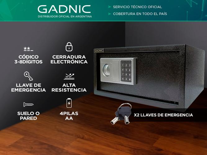 Caja Fuerte de Seguridad Gadnic Cerradura electrónica - 1