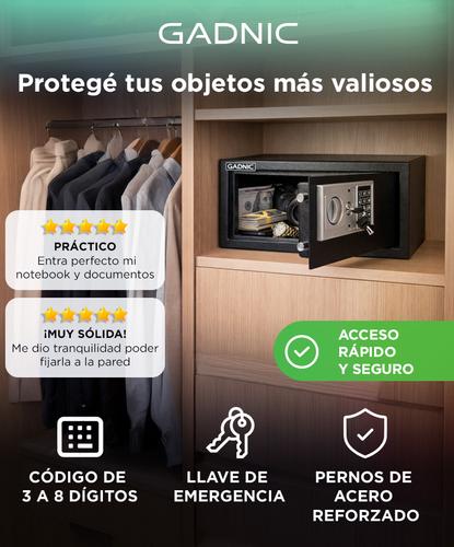 Caja Fuerte de Seguridad Gadnic Cerradura electrónica - 1