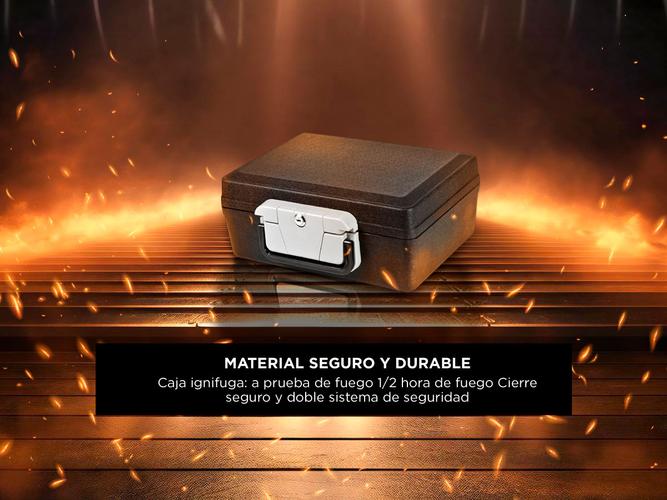 Caja de Seguridad Gadnic Ignifuga Con Cerradura de Alta Protección - 2