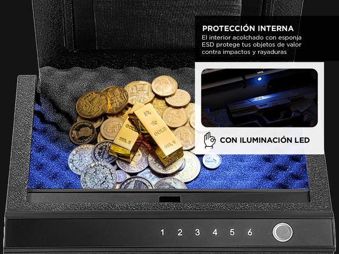 Caja Fuerte Digital Gadnic 3 Aperturas Con Iluminación LED  - 3