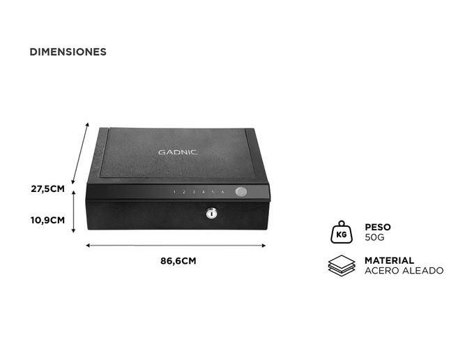 Caja Fuerte Digital Gadnic 3 Aperturas Con Iluminación LED  - 5