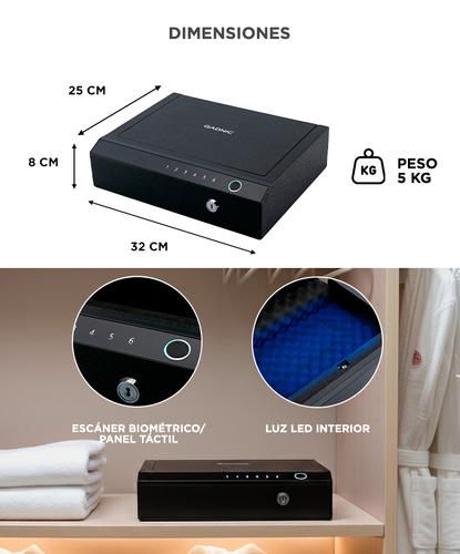 Caja Fuerte Digital Gadnic 3 Aperturas Con Iluminación LED  - 5