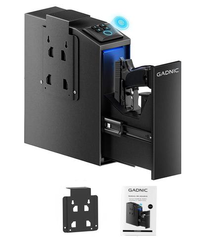 Caja fuerte para pistola Gadnic vertical con Seguridad por Huella Dactilar Llave de Acceso y Código PIN - 6