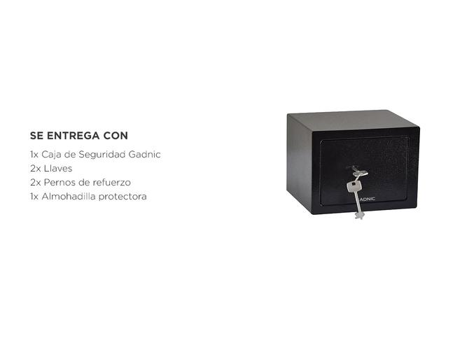 Caja Fuerte Gadnic Seguridad Reforzada Abulonar Pared - 6