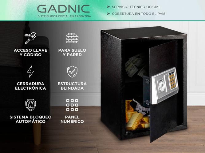 Caja Fuerte Gadnic Seguridad Reforzada Digital Con Llave y Teclado - 1