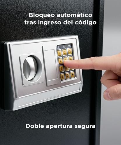 Caja Fuerte Gadnic Seguridad Reforzada Digital Con Llave y Teclado - 2
