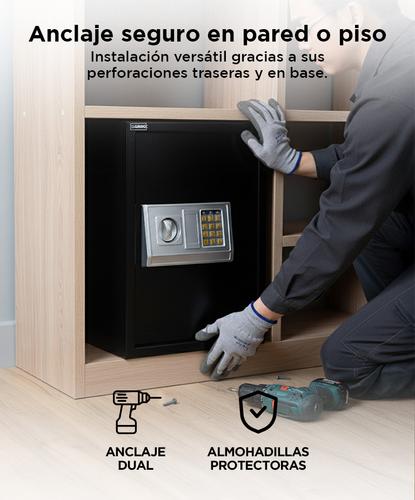 Caja Fuerte Gadnic Seguridad Reforzada Digital Con Llave y Teclado - 3