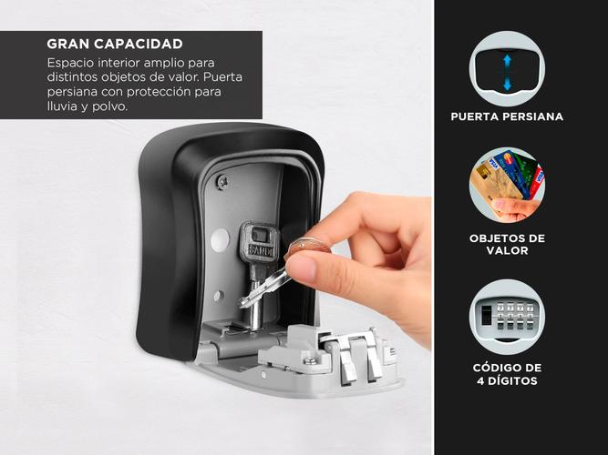 Caja Fuerte Guarda Llaves Gadnic Seguridad con Combinación - 2