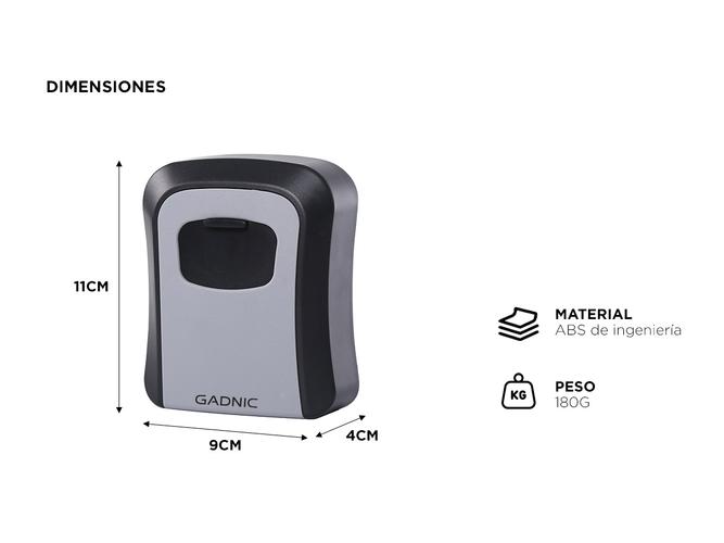 Caja Fuerte Guarda Llaves Gadnic Seguridad con Combinación - 3