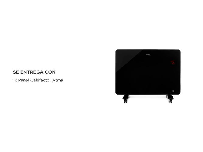 Panel Vitro Calefactor Digital Atma Negro 1500W 91ATVC1521P - 5
