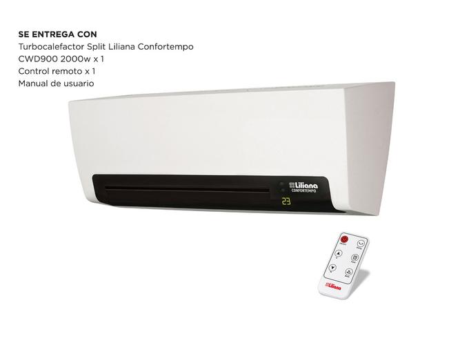 Caloventor Split Liliana Confortempo CWD900 2000w Termostato Display Digital Apto Baño - 5