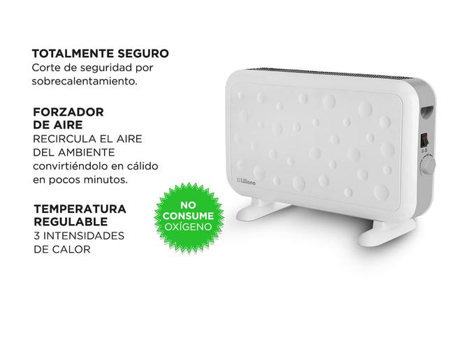 Calefactor eléctrico Convector Liliana Convectory CNG17 2000W - 3