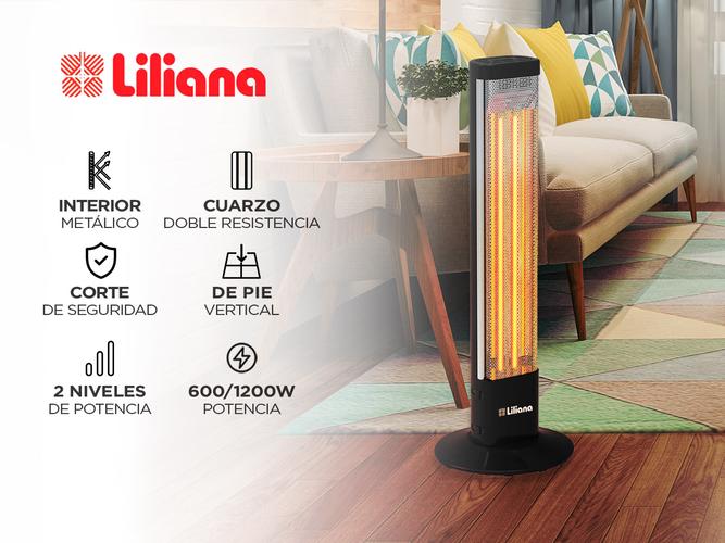 Calefactor vertical Liliana CV027 infrarrojo Verticalefactor 600/1200W - 1