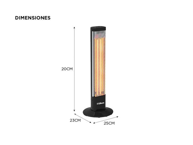 Calefactor vertical Liliana CV027 infrarrojo Verticalefactor 600/1200W - 4