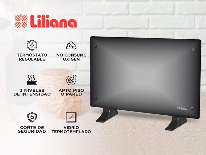 Calefactor Panel de vidrio pie/pared Liliana PPV300 eléctrico hotglass - 1